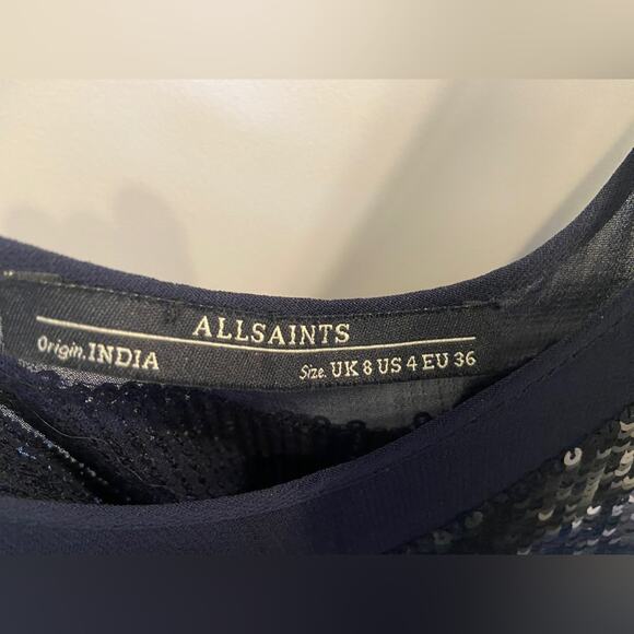 AllSaints Sequin Scoop Neck Tank Top - Picture 3 of 3